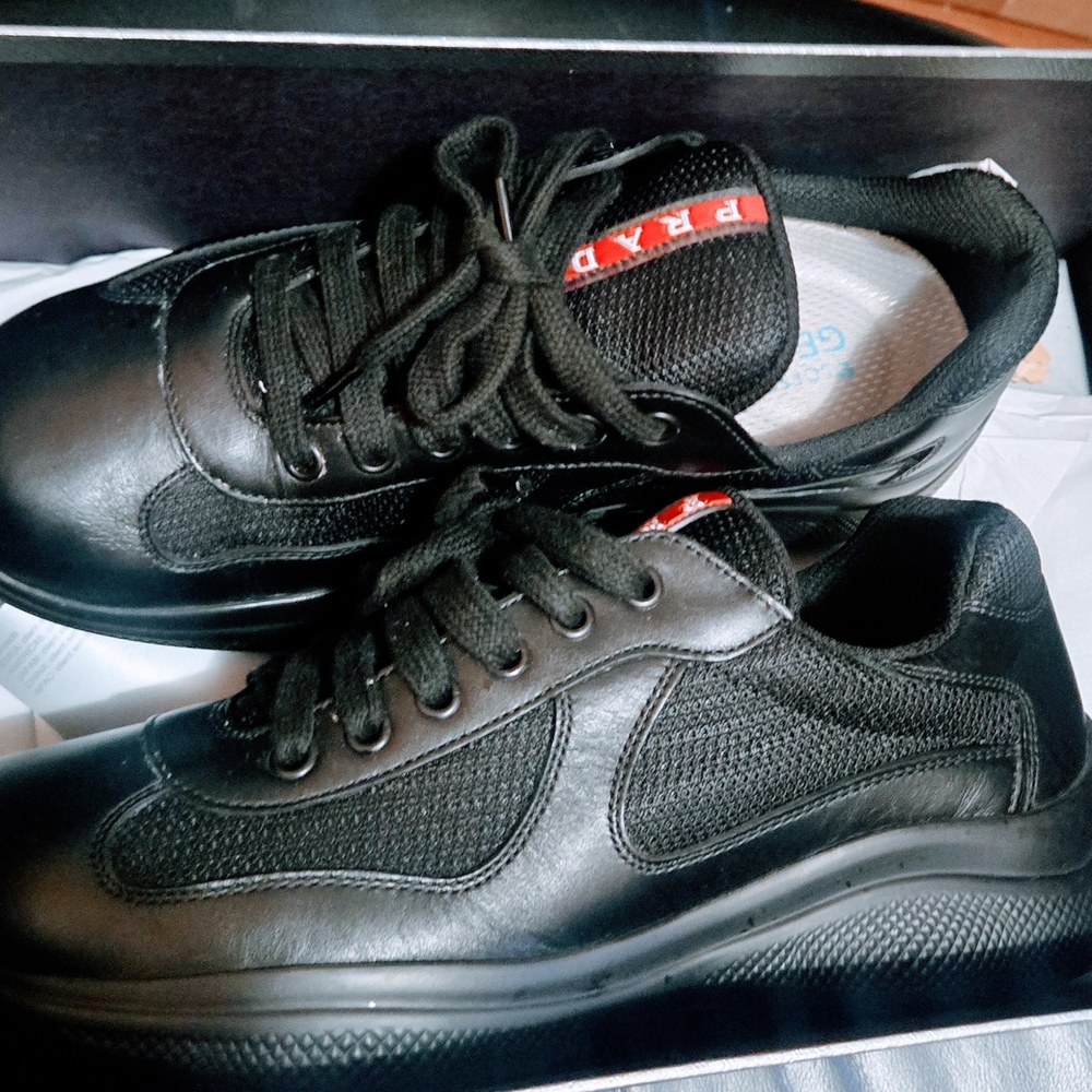 Prada Men's Black Sneakers 5.5 =(US 8.5-9)